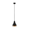 Lindby Pendelleuchte Jasminka, schwarz/gold, Metall, 1-flg. Produktbild-Vorschau 1