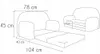 Kindersofa "MINI" zum Aufklappen Bärchen W386 04 FORTISLINE Produktbild-Vorschau 4