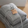 Home Deluxe - Handtuch Set - 6 tlg. CUDDLE - Hellgrau- Produktbild-Vorschau 2