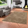 Luxus Super Soft Hochflor Langflor Teppich Silky Taupe, Produktbild-Vorschau 1