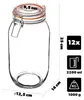 KADAX Einmachgläser 2,2L mit Bügelverschluss, 12er Set, Produktbild-Vorschau 3