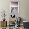 Gerahmtes Poster - Rahmen in heller Eiche - Weg Meer Brücke Produktbild-Vorschau 7