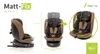 Product information and dimensions for a car seat. Produktbild-Vorschau