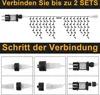 Ice Rain Fairy Lights Warm White, 15M Icicle Led Fairy Podgląd zdjęcia produktu 4