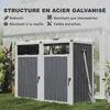 Outsunny Abri pour 2 poubelles 240L, cache poubelle Voir les images du produit 6