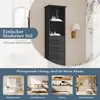 MODFU: mobile da bagno alto con tre cassetti e doppio Anteprima dell’immagine prodotto 5