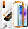 A product shot of Spigen screen protectors and an alignment tool, with packaging visible. Náhľad obrázku produktu