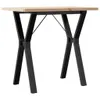 Design Esstisch Y-Gestell 80x50x75,5 cm Massivholz Kiefer & Produktbild-Vorschau 2
