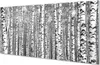 Glasbilder 120x60 Wandkunst Schwarz-Weiß-Baum Produktbild-Vorschau 1