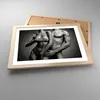 Gerahmtes Poster - Rahmen in heller Eiche - Frau Mann Nackt Produktbild-Vorschau 3
