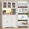 Keukenwandkast BEALIFE, 100x40x180 cm, met LED-verlichting, Productafbeelding-voorbeeld 6