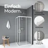 Duschkabine 90x90 Marwell Glasdusche Factory Eckdusche, Produktbild-Vorschau 1