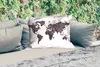 MuchoWow® Outdoor Kissen - Weltkarte - Schwarz - Mandela - Produktbild-Vorschau 2