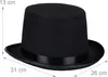 Cappello a cilindro Relaxdays, set da 4, cappello da mago Anteprima dell’immagine prodotto 4