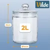 Vilde | Skleněná nádoba s víčkem 2L - Dóza na potraviny s Náhled obrázku produktu 4
