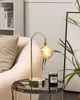 BELIANI Stolní lampa zlatá ocel a sklo stínidlo kulaté Náhled obrázku produktu 2