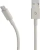 A white USB cable with USB-A and USB-C connectors, against a white background. Anteprima dell’immagine prodotto