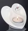 Porzelllan Teelichthalter ANGEL HERZ H. 7,5cm D. 10cm Produktbild-Vorschau 1