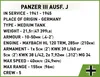 A card with technical specifications for a Panzer III Ausf. J tank. Náhľad obrázku produktu