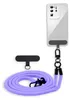 A phone case with a lanyard and a separate attachment piece, displayed on a white background.