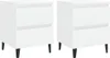 vidaXL Comodini 2 pz. Bianco 40x35x50 cm Materiale a base Anteprima dell’immagine prodotto 2