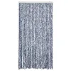 vidaXL Fliegenvorhang Blau und Weiß 100x200 cm Chenille Produktbild-Vorschau 3