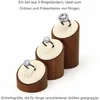 Massivholz  Ringst?nder 3 Stš¹ck Schmuck Vitrine Ring Produktbild-Vorschau 2