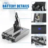 Batteria di ricambio per Dyson V7, 6000mAh, 21,6V, Li-Ion, Anteprima dell’immagine prodotto 4