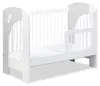 Lit pour bébé Nel Heart 3 hauteurs réglables - Blanc avec Voir les images du produit 2
