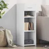 The Living Store Sideboard Weiß 30x42,5x93 cm Holzwerkstoff Produktbild-Vorschau 2