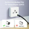 deleyCON 5m SAT TV Antennenkabel Koaxial Kabel F-Stecker Produktbild-Vorschau 3