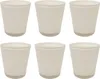 6er Set Glas Orchideentöpfe ORCHID creme weiß H. 13,5cm D. Produktbild-Vorschau 1