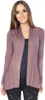 Damen Sweats Umhang Cardigan Blazer Poncho; Cappuccino Produktbild-Vorschau 1