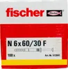 Cheville clou NF 6x60/30 FISCHER - Boite de 100 - 513841 Voir les images du produit 6
