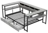 Flieks Schlafsofa Metallbett 90x200cm mit 2 Schubladen, Produktbild-Vorschau 7