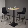Tresentisch rund Eleanore 70 cm schwarz matt/eiche sägerau Produktbild-Vorschau 2