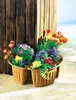 Pot de fleurs d'angle, set de 2 pots en terre cuite Pot de Voir les images du produit 6