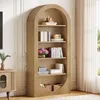 Tribesigns 180 cm hohes Bücherregal, 5-stufiges, gewölbtes Produktbild-Vorschau 8