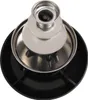 A top-down view of a three-tiered chocolate fountain with a black base. Podgląd zdjęcia produktu