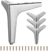 STILVORA Möbelfuß Metall 4er Set, Dreibein Möbelfüße 15 cm, Produktbild-Vorschau 1
