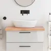 vidaXL Umývadlová doska svetlohnedá 80x50x(2-6) cm z Náhľad obrázku produktu 2