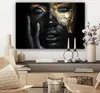 MuchoWow® - Leinwandbilder - Frau - Gold - Porträt - Modern Produktbild-Vorschau 7