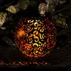 LED Solarleuchte, Kugel silber, orientalisch, D 18,5 cm Produktbild-Vorschau 4