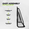 VirtuFit Fußballtor Pro mit Zielwand 300 x 200 cm Schwarz Produktbild-Vorschau 5