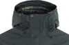 Close-up of the hood and collar of a dark blue jacket. Produktbild-Vorschau