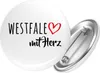 Huuraa Button Westfale mit Herz 25mm rund mit Produktbild-Vorschau 1