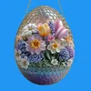 GKA XL Sonnenfänger Osterei mit Narzissen und Tulpen 20 cm Produktbild-Vorschau 1
