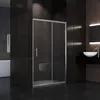 SONNI Schiebetür 130x185cm Dusche Klarglas Duschwand Produktbild-Vorschau 1