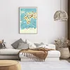 Gerahmtes Poster - Rahmen in heller Eiche - Tiere die Welt Produktbild-Vorschau 7