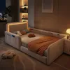 Polsterbett 90x200 cm mit LED-Beleuchtung Samt Jugendbett Produktbild-Vorschau 1